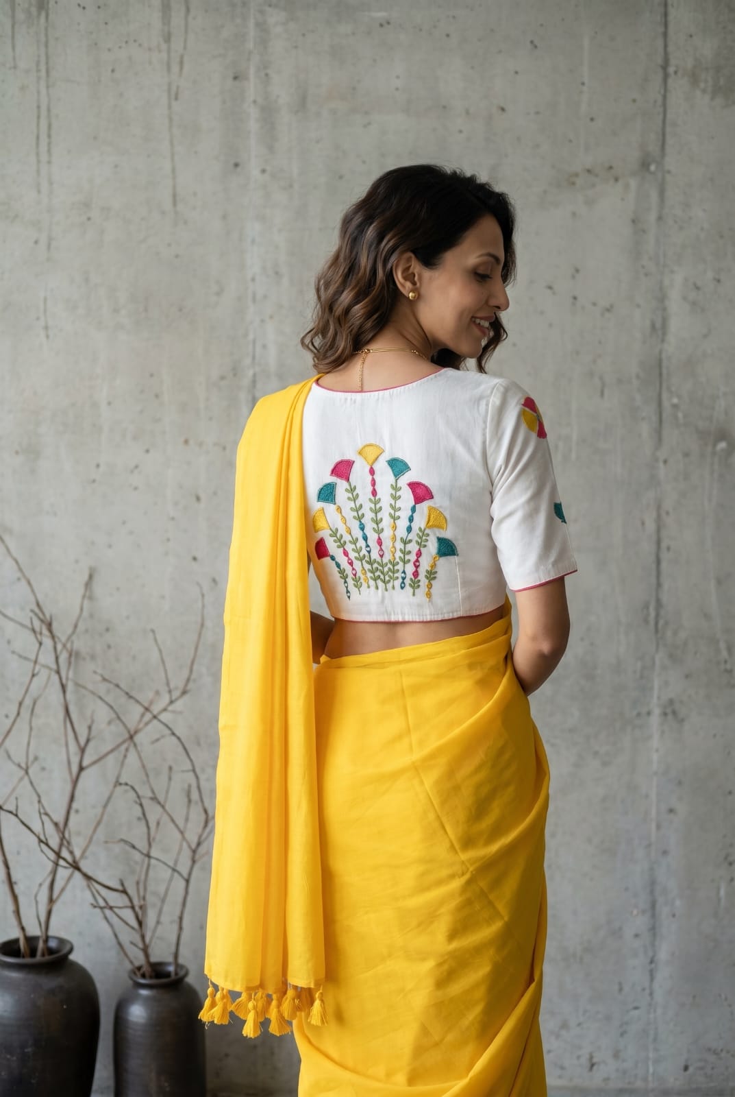 Amrah Wholesale Bk Vol 1 Khadi Cotton Embroidered Saree Collection - Amrah Wholesale