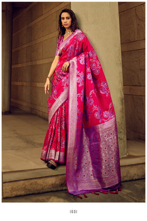 Amrah Wholesale Brasso 1600 Satin Brasso Saree