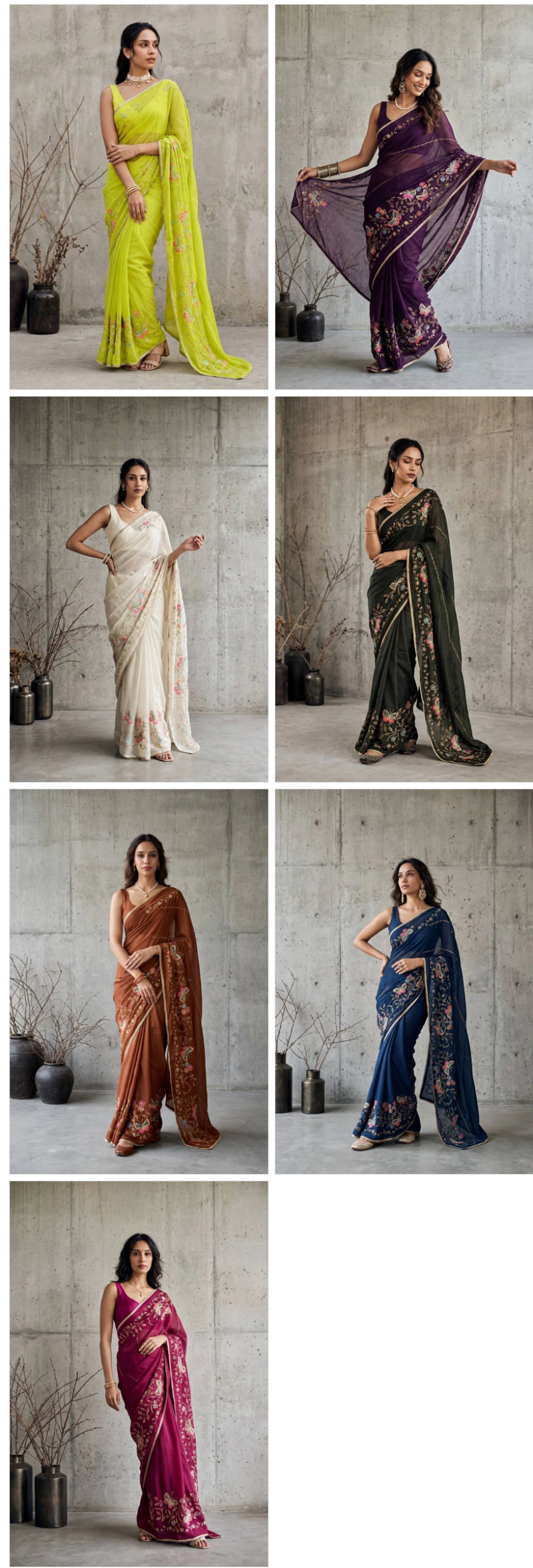 Amrah Wholesale Bt 1320 Star Georgette Saree