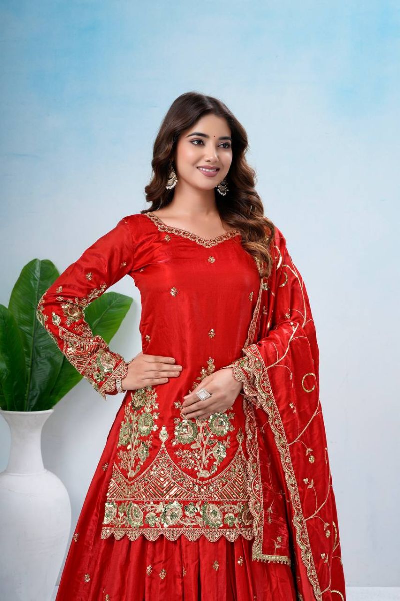 Amrah Wholesale Bt 5051 Jelly Shimmer Silk Lehenga