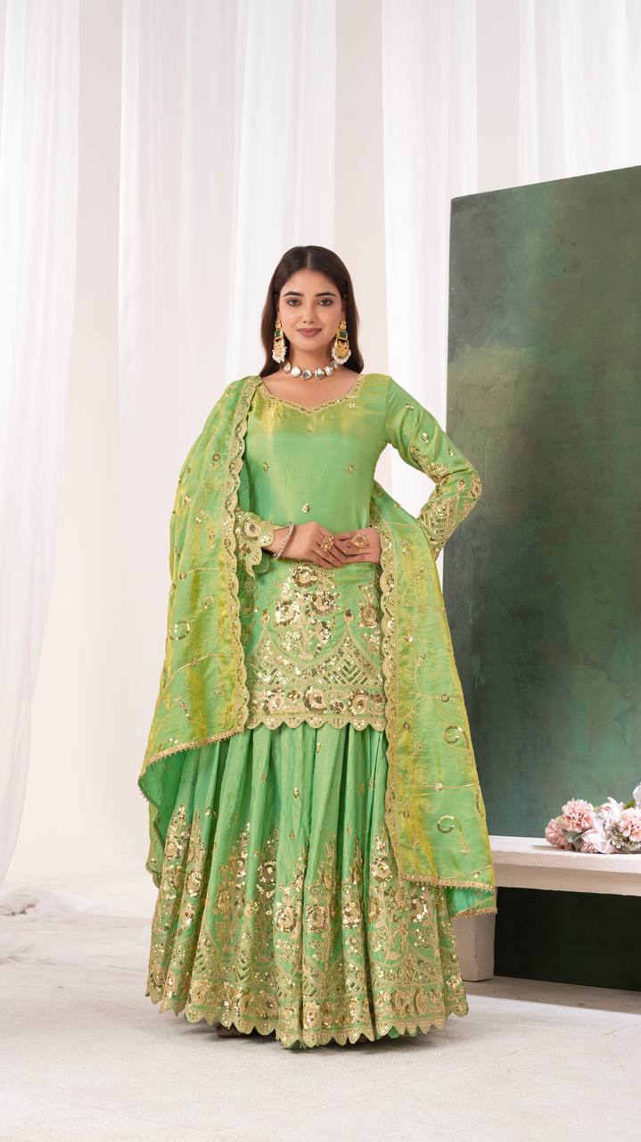 Amrah Wholesale Bt 5051 Jelly Shimmer Silk Lehenga