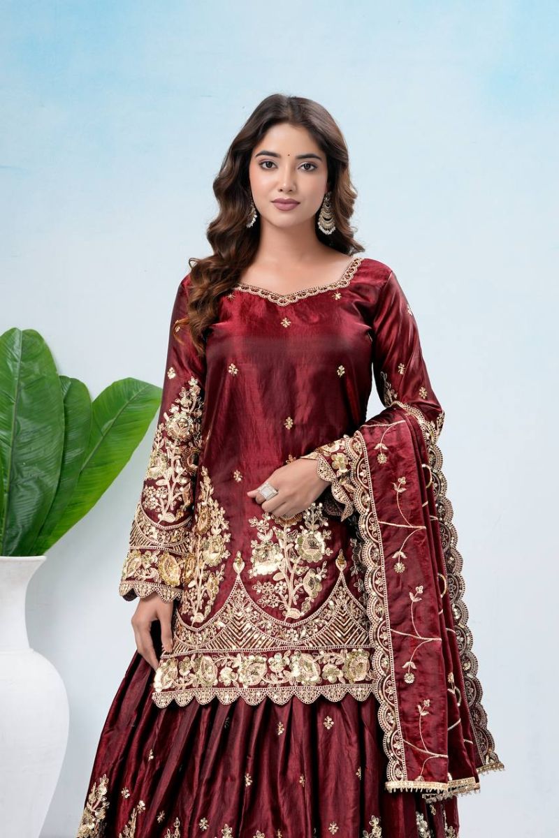 Amrah Wholesale Bt 5051 Jelly Shimmer Silk Lehenga