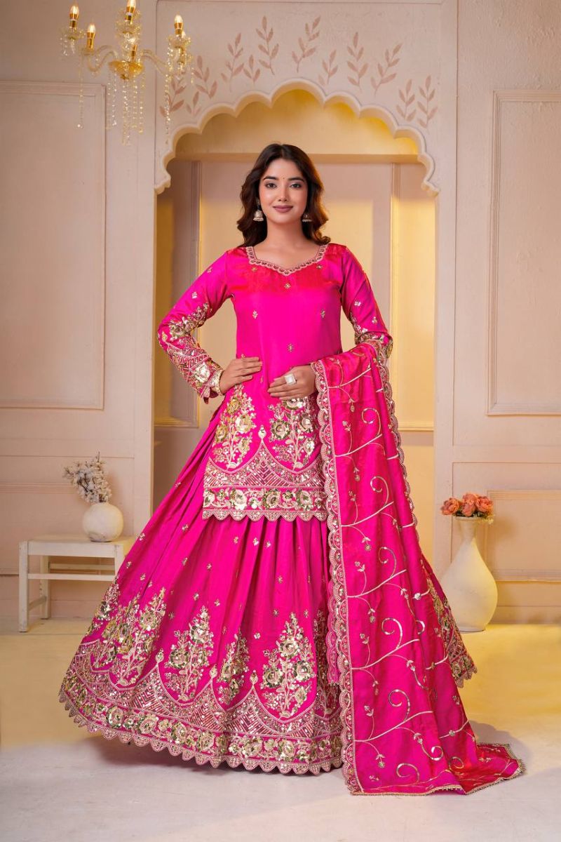Amrah Wholesale Bt 5051 Jelly Shimmer Silk Lehenga