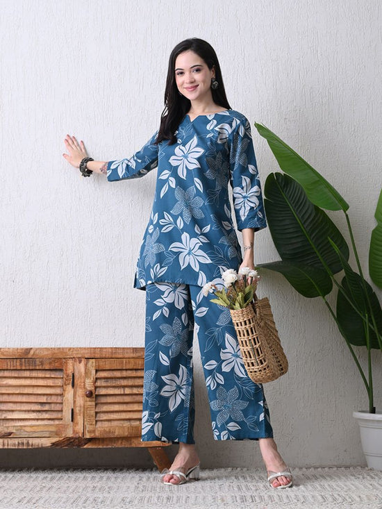 Amrah Wholesale C 209 Rama Cotton Blend Co Ord Set