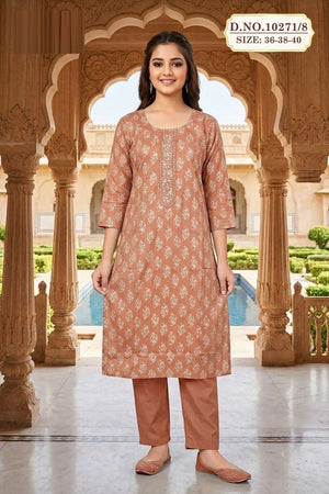 Amrah Wholesale Capsule 10271 Vol 8 Printed Kurti