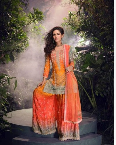 Amrah Wholesale Carnival 5723 To 5725 Chinon Dress Material