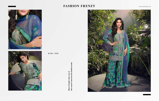 Amrah Wholesale Carnival 5723 To 5725 Chinon Dress Material