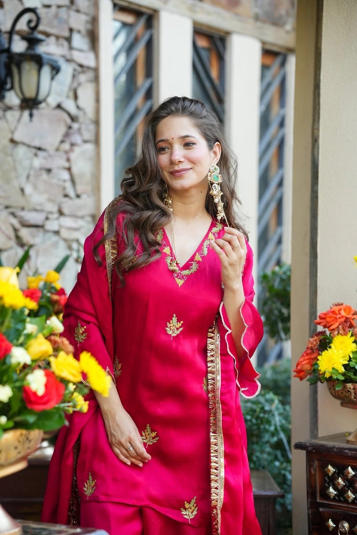 Amrah Wholesale Chelsy 01 Fandy Silk Kurti Pant Dupatta Set - Amrah Wholesale