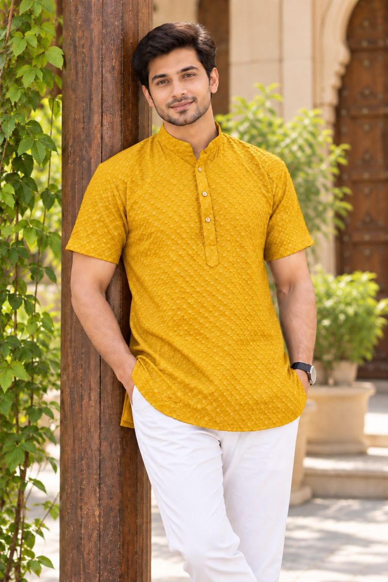 Amrah Wholesale Chikankari Shirt Vol 1 Rayon Short Kurta