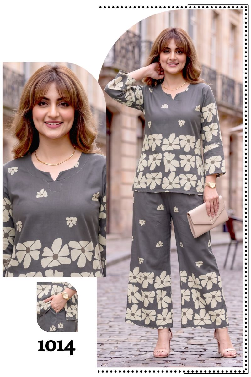 Amrah Wholesale Cutie 2 Liva Rayon Co Ord Set