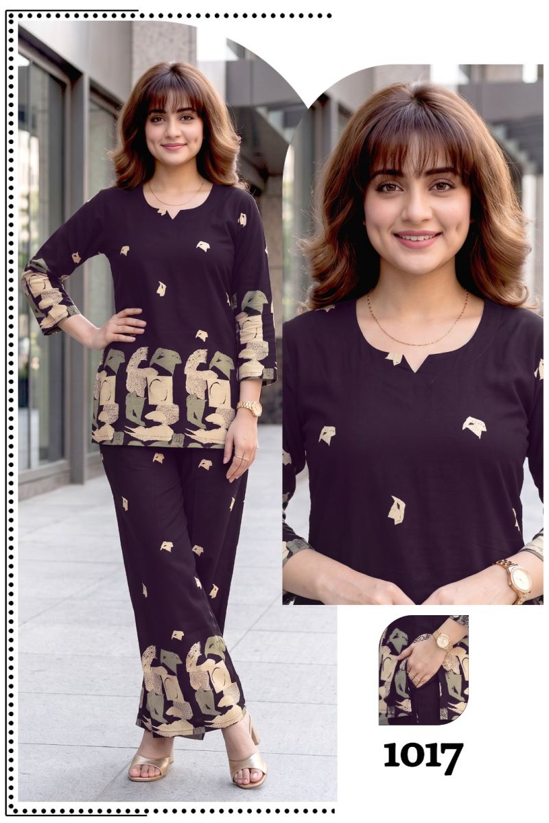 Amrah Wholesale Cutie 2 Liva Rayon Co Ord Set
