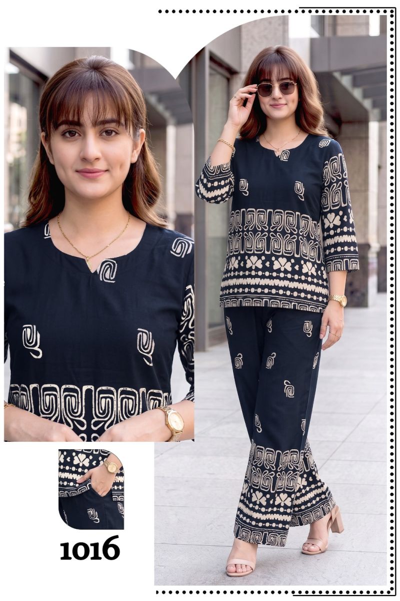 Amrah Wholesale Cutie 2 Liva Rayon Co Ord Set