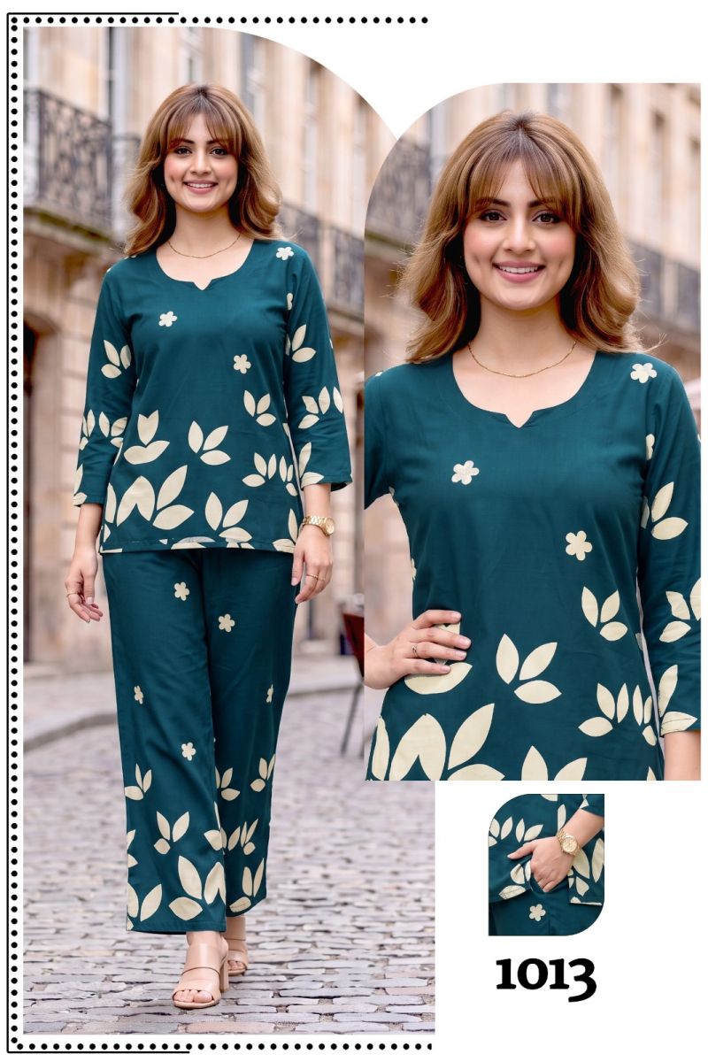 Amrah Wholesale Cutie 2 Liva Rayon Co Ord Set