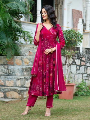 Amrah Wholesale Dhruvi 434 Rayon Kurti Pant Dupatta Set - Amrah Wholesale