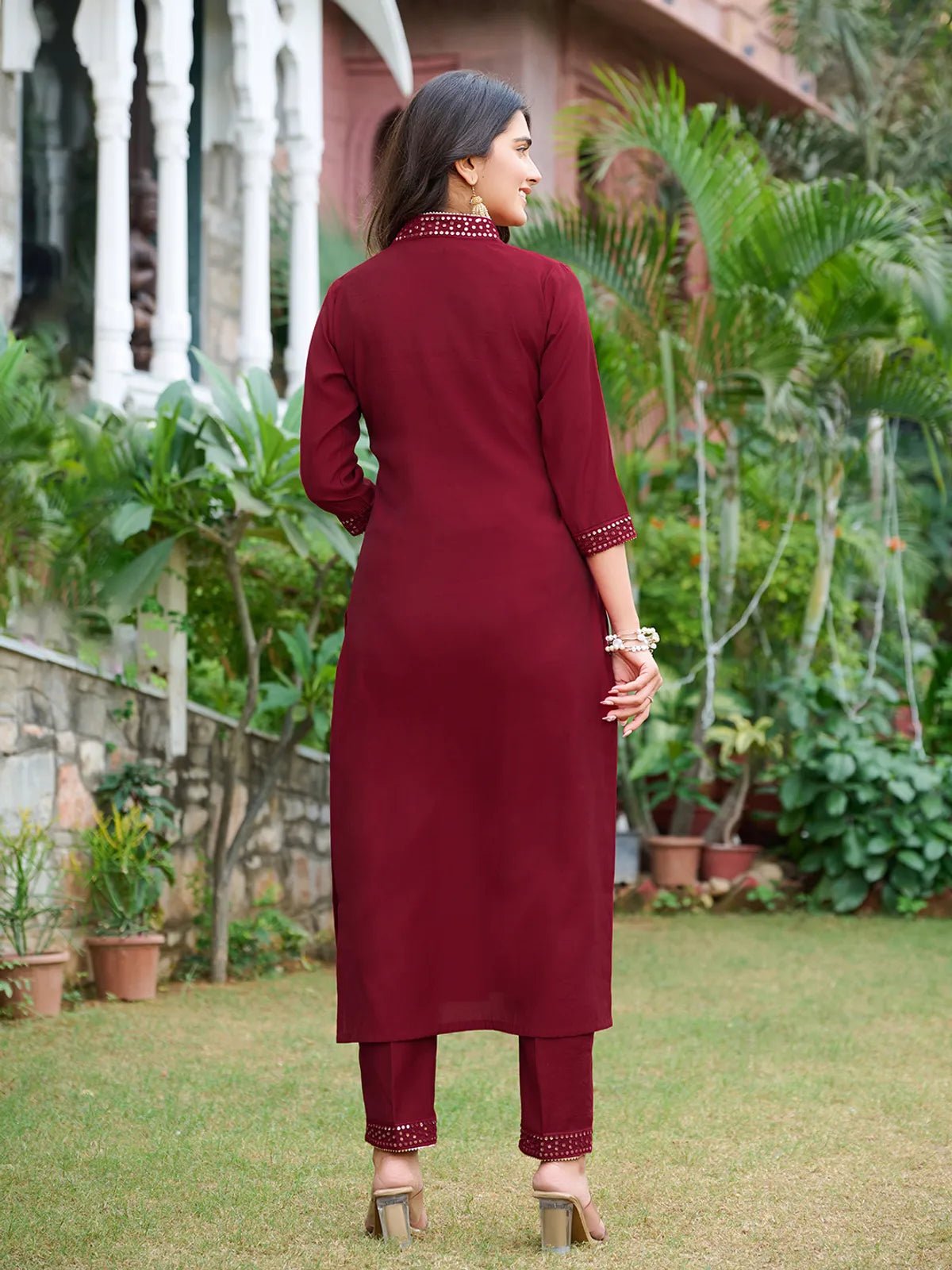 Amrah Wholesale Dhruvi 435 Silk Kurti Pant Dupatta Set - Amrah Wholesale