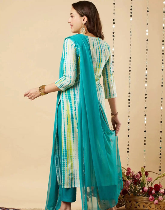 Amrah Wholesale Dhruvi 446 Viscose Kurti Pant Dupatta Set - Amrah Wholesale