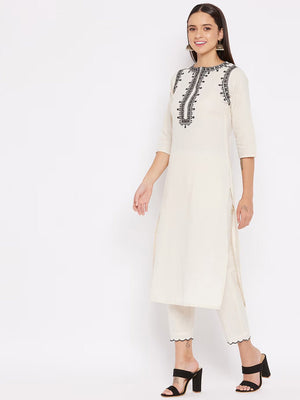 Amrah Wholesale Dhruvi 454 Cotton Kurti Pant Set - Amrah Wholesale