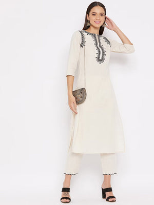 Amrah Wholesale Dhruvi 454 Cotton Kurti Pant Set - Amrah Wholesale