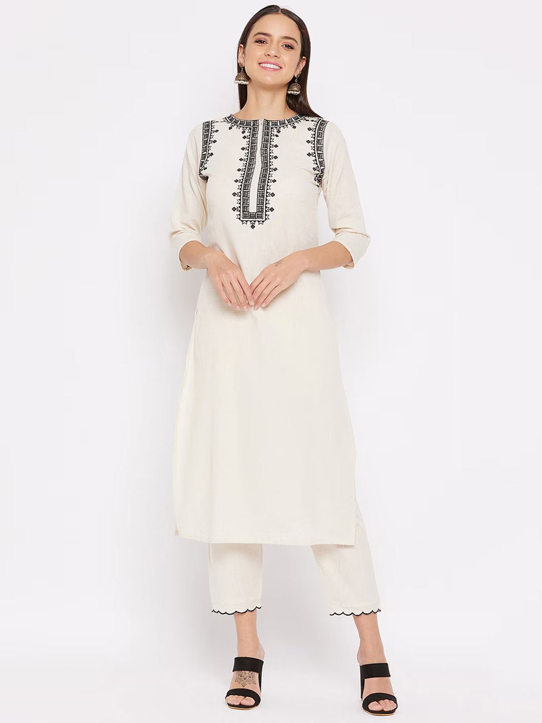 Amrah Wholesale Dhruvi 454 Cotton Kurti Pant Set - Amrah Wholesale