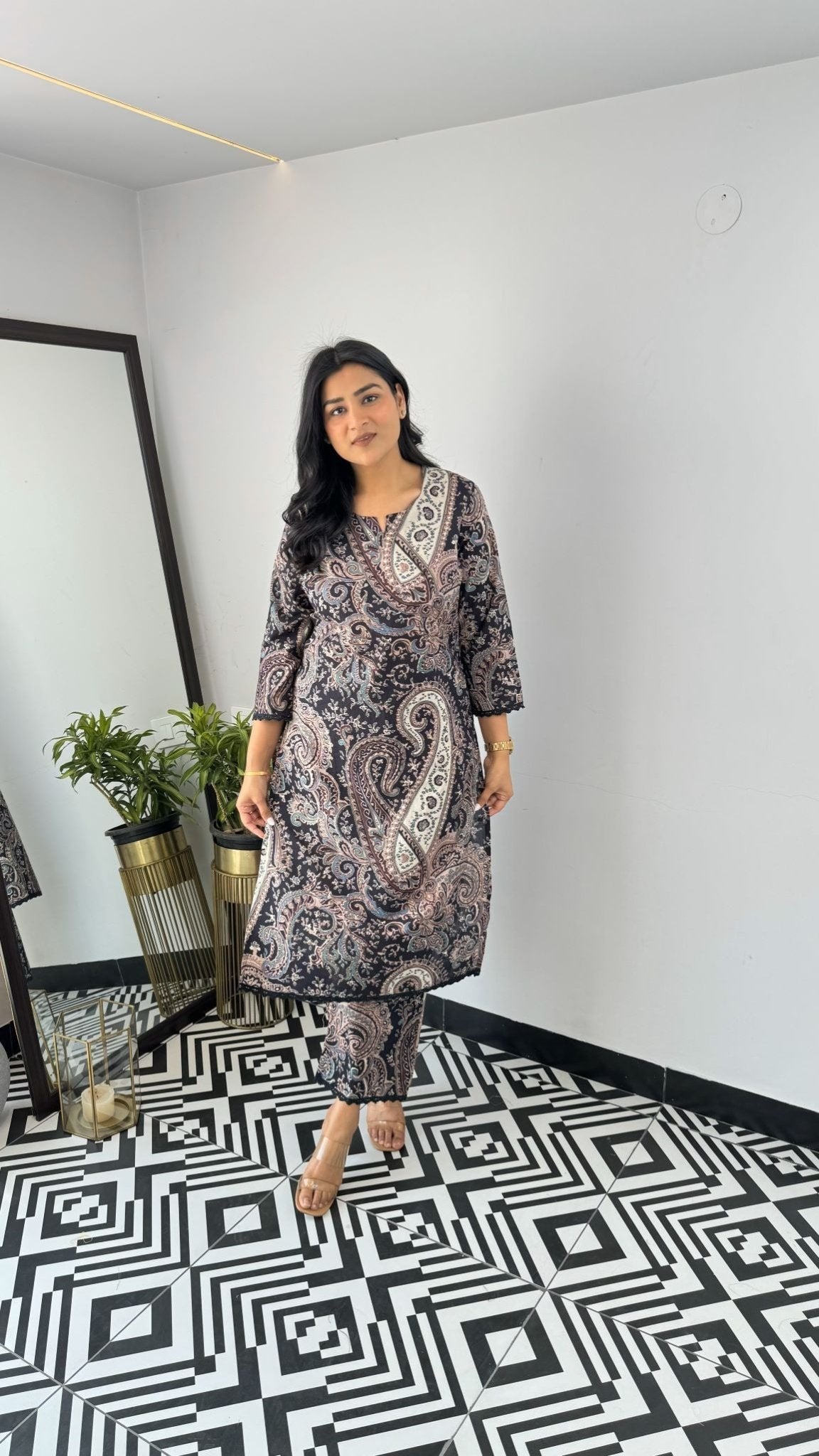 Amrah Wholesale Dhruvi 457 Viscose Printed Kurti Pant Set - Amrah Wholesale