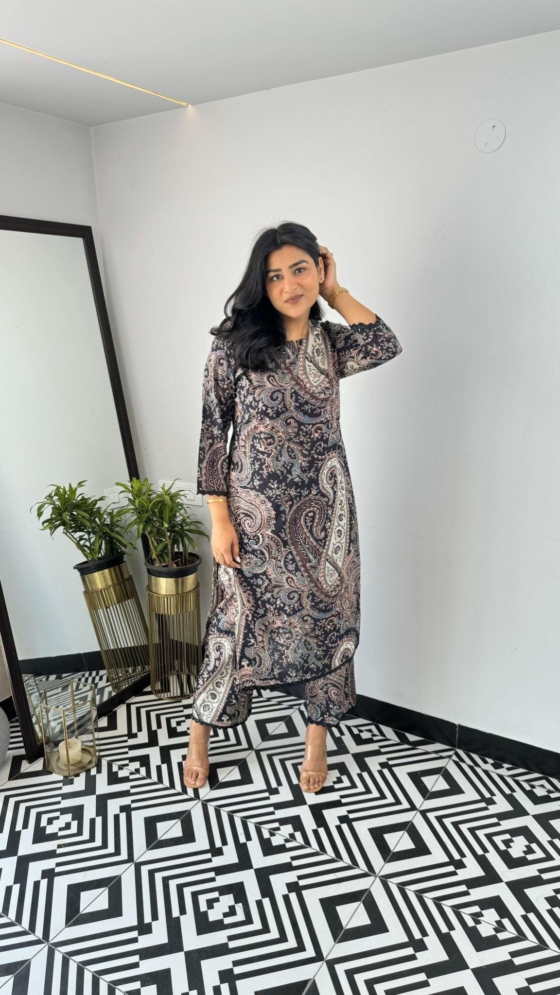 Amrah Wholesale Dhruvi 457 Viscose Printed Kurti Pant Set - Amrah Wholesale