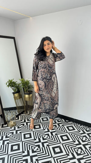 Amrah Wholesale Dhruvi 457 Viscose Printed Kurti Pant Set - Amrah Wholesale
