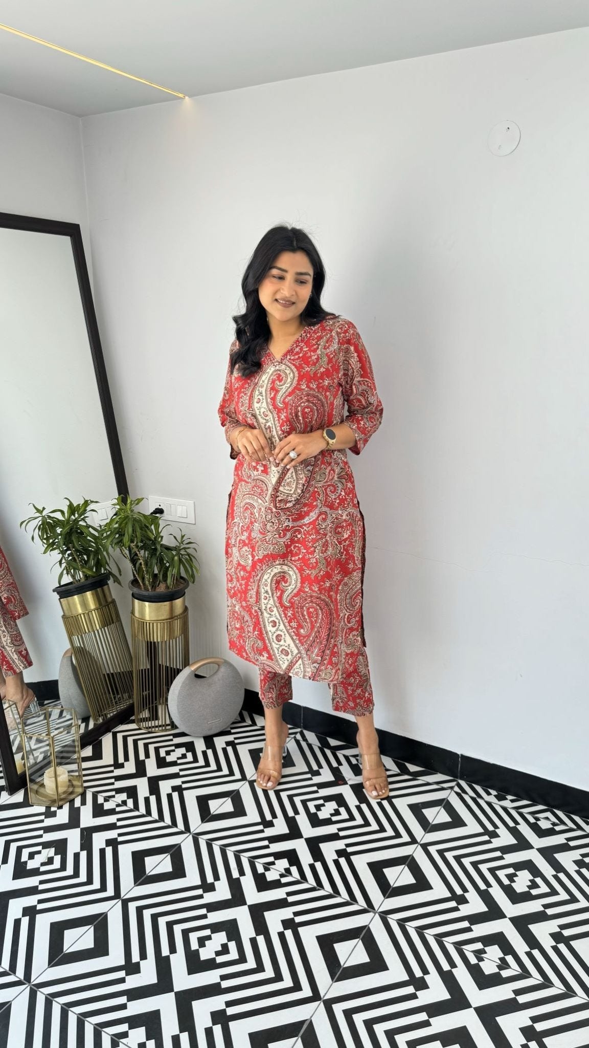 Amrah Wholesale Dhruvi 458 Viscose Printed Kurti Pant Set - Amrah Wholesale