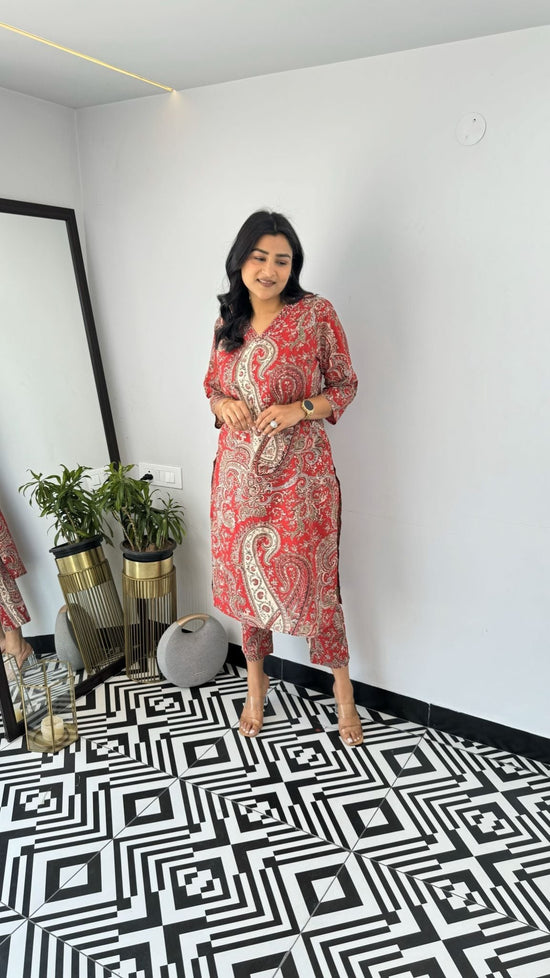 Amrah Wholesale Dhruvi 458 Viscose Printed Kurti Pant Set - Amrah Wholesale