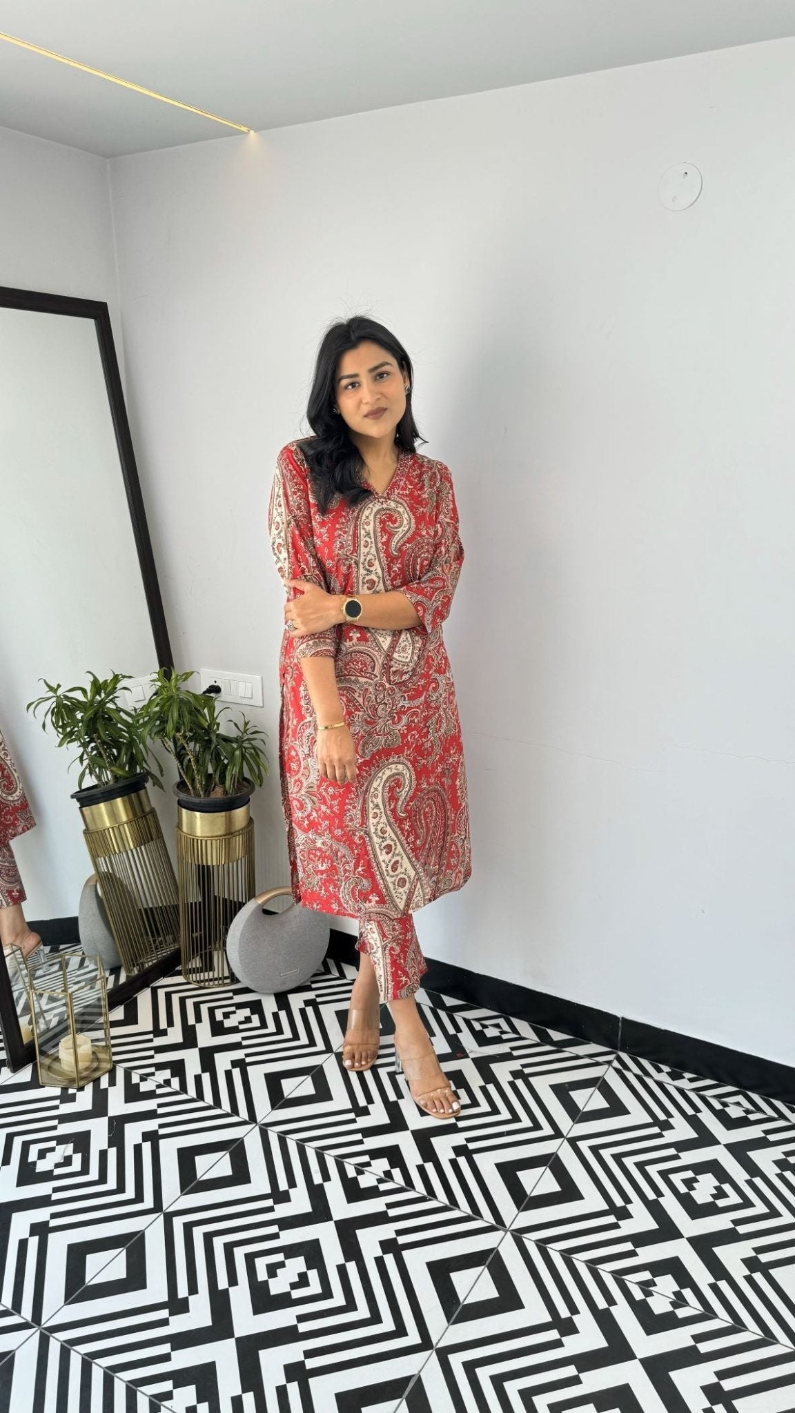 Amrah Wholesale Dhruvi 458 Viscose Printed Kurti Pant Set - Amrah Wholesale