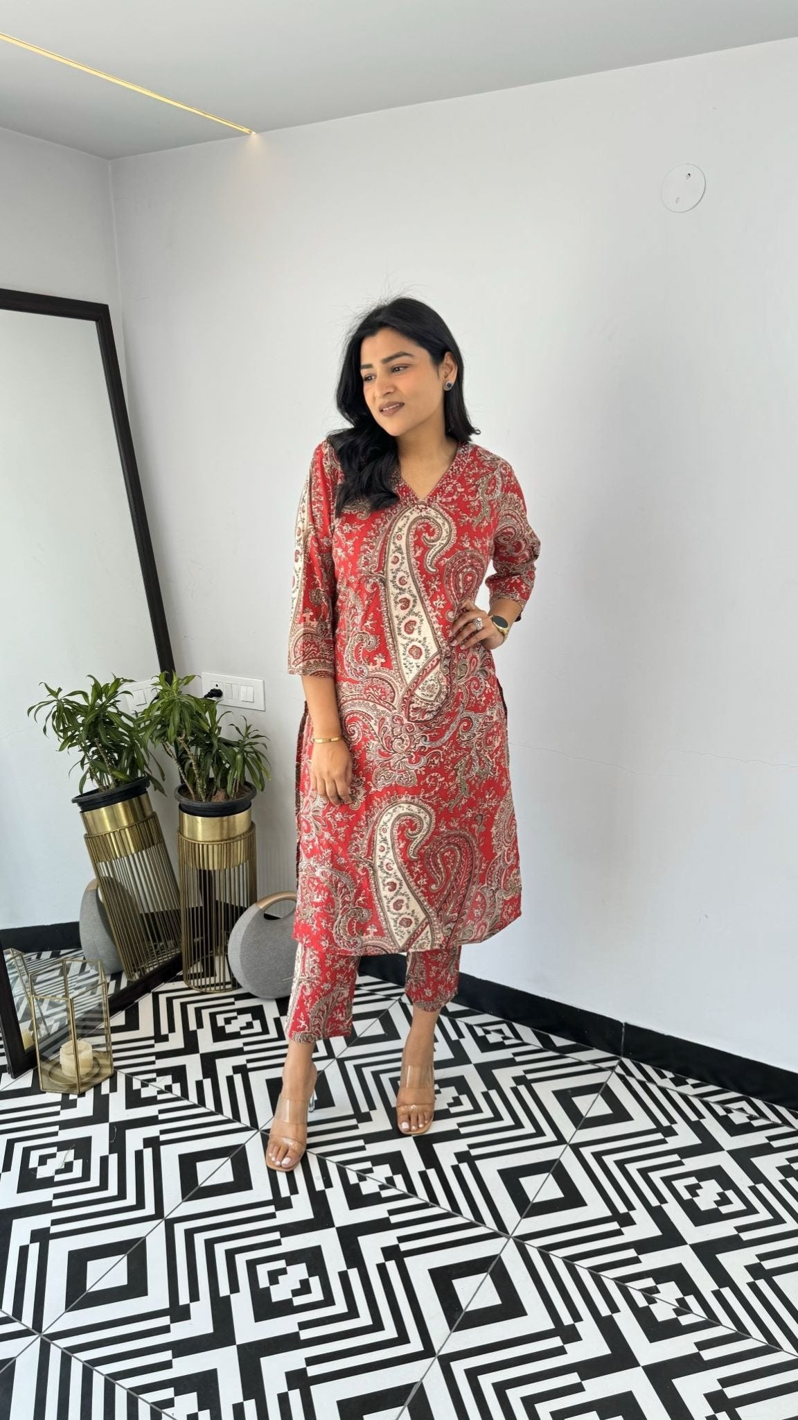 Amrah Wholesale Dhruvi 458 Viscose Printed Kurti Pant Set - Amrah Wholesale