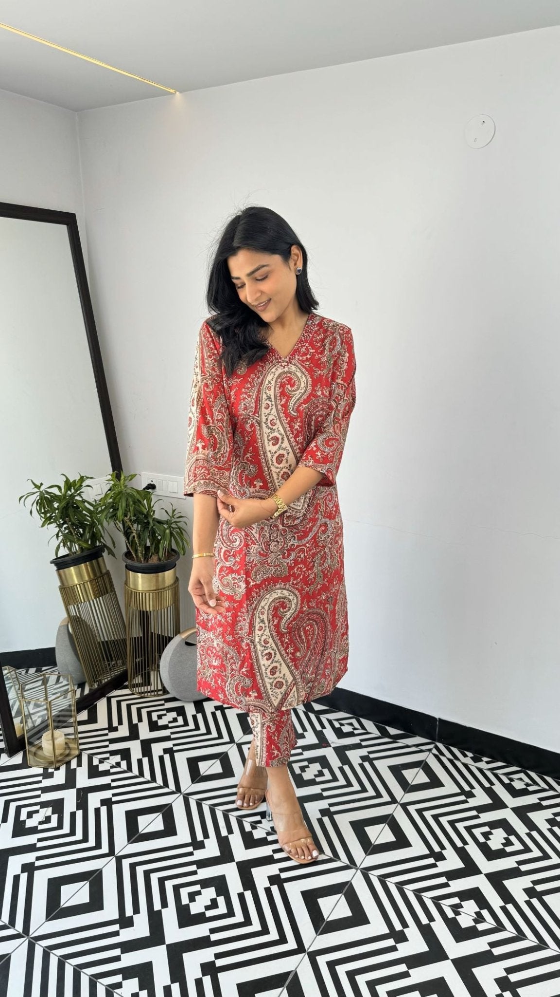 Amrah Wholesale Dhruvi 458 Viscose Printed Kurti Pant Set - Amrah Wholesale