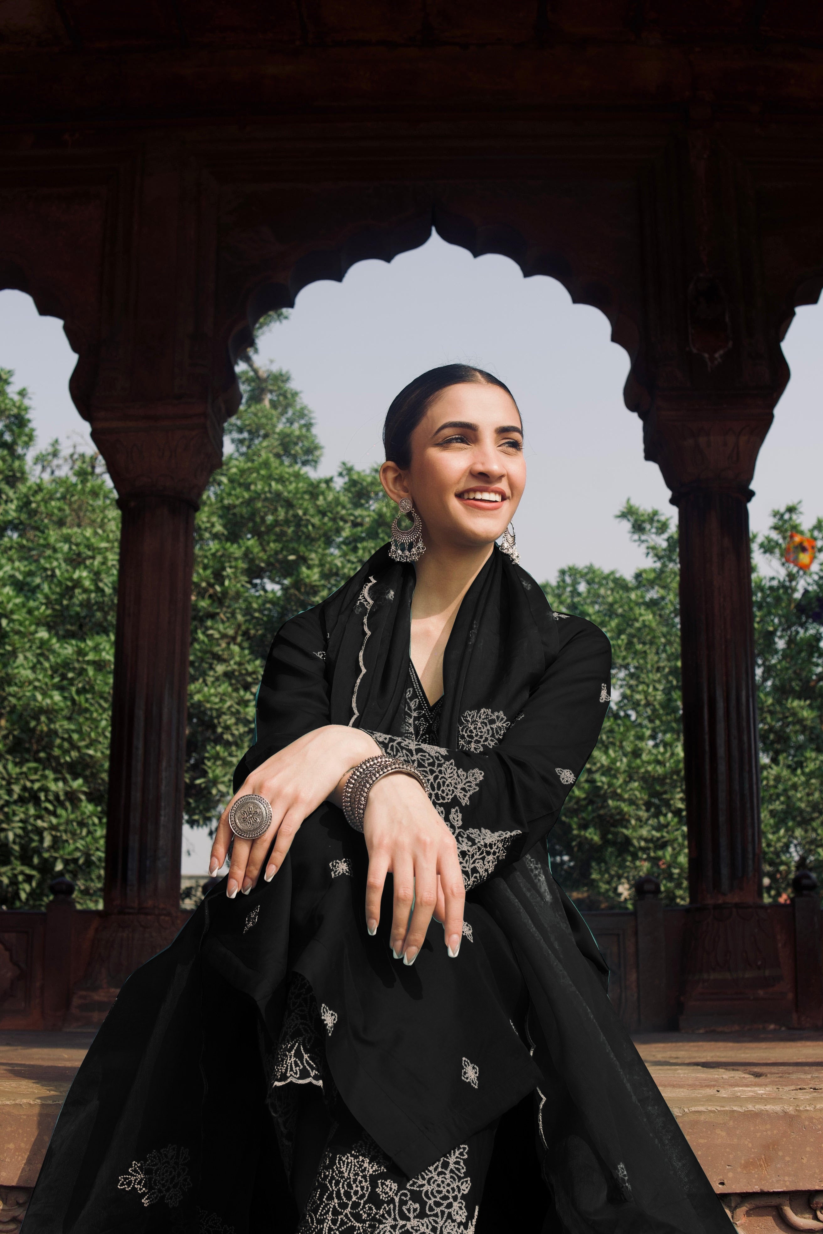 Amrah Wholesale Dhruvi 463 Viscose Kurti Pant Dupatta Set