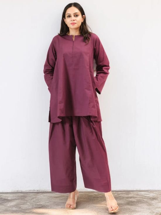 Amrah Wholesale Dhruvi 473 Chanderi Silk Plain Kurti Pant Set