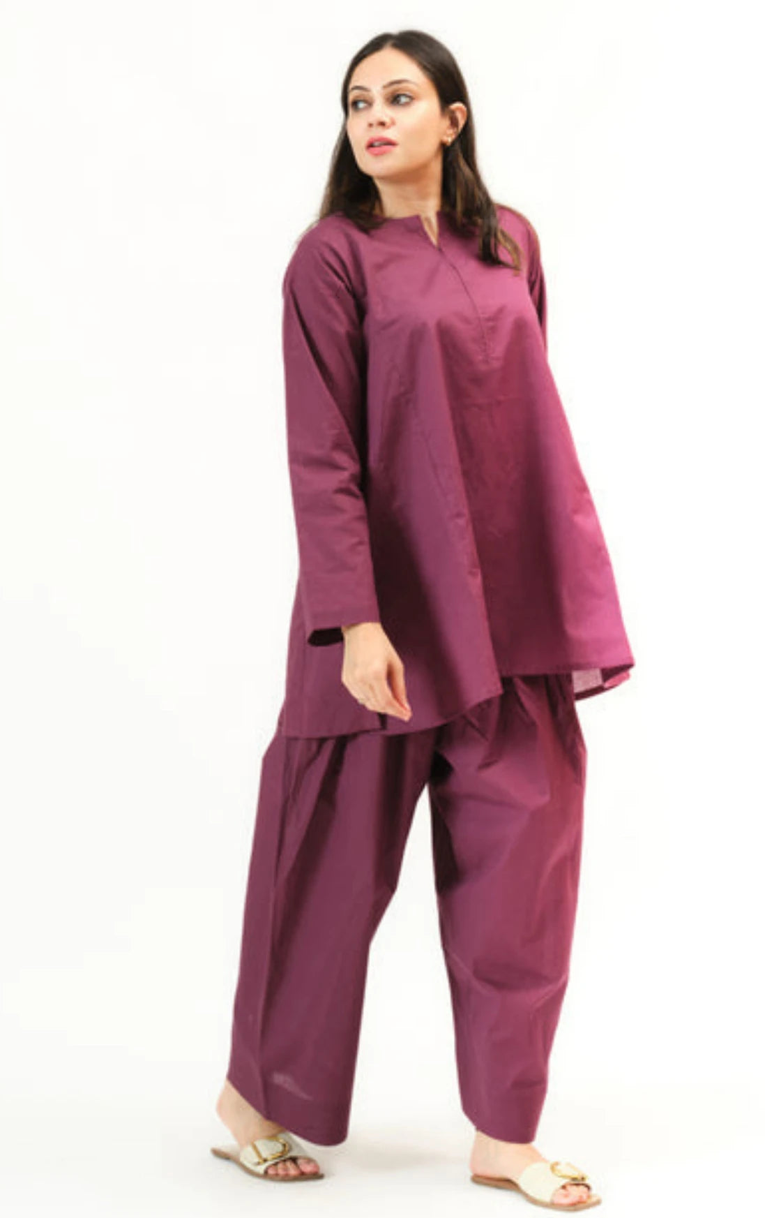 Amrah Wholesale Dhruvi 473 Chanderi Silk Plain Kurti Pant Set