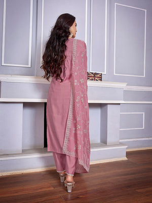 Amrah Wholesale Dhruvi 487 Silk Blend Kurti Pant Dupatta Set - Amrah Wholesale