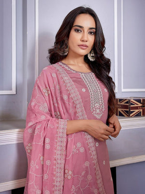 Amrah Wholesale Dhruvi 487 Silk Blend Kurti Pant Dupatta Set - Amrah Wholesale