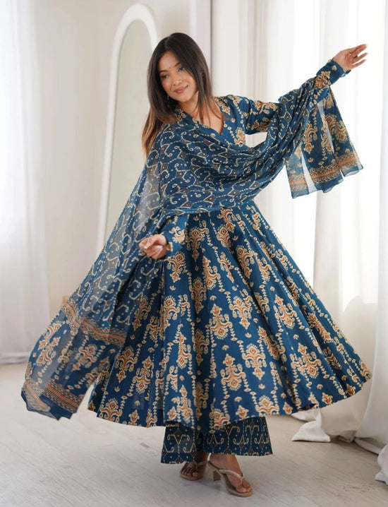Amrah Wholesale Dhruvi 532 Viscose Printed Kurti Pant Dupatta Set