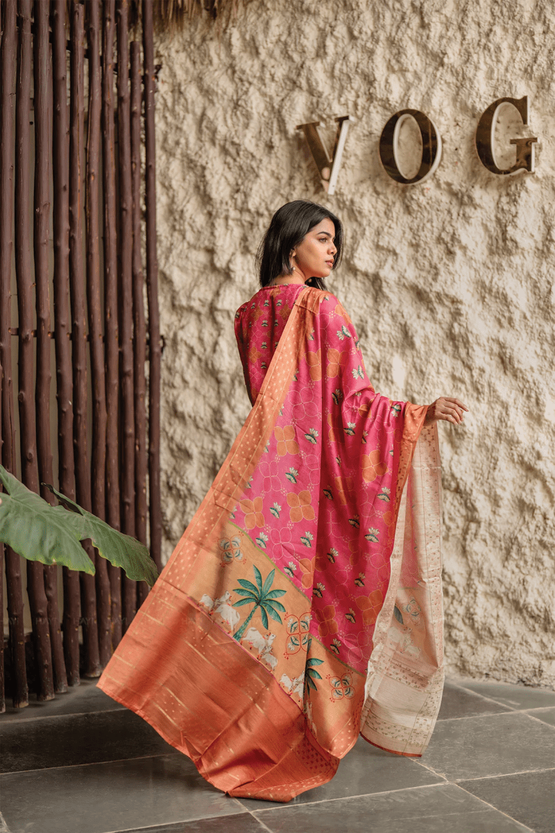 Amrah Wholesale Dhuesha 01 Crepe Printed Kurti Pant Dupatta Set - Amrah Wholesale
