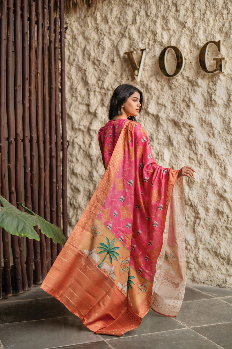 Amrah Wholesale Dhuesha 01 Crepe Printed Kurti Pant Dupatta Set