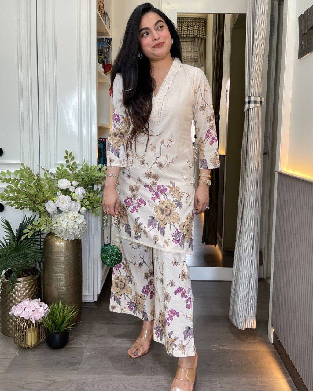 Amrah Wholesale Dhunitya 01 Cotton Printed Kurti Pant Set - Amrah Wholesale