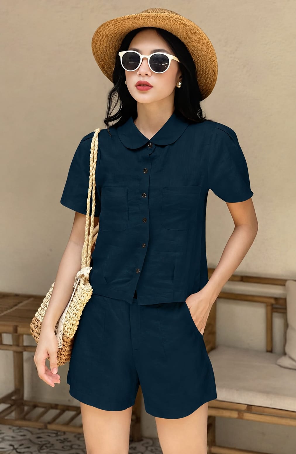 Amrah Wholesale Emily 9461 Viscose Co Ord Set - Amrah Wholesale
