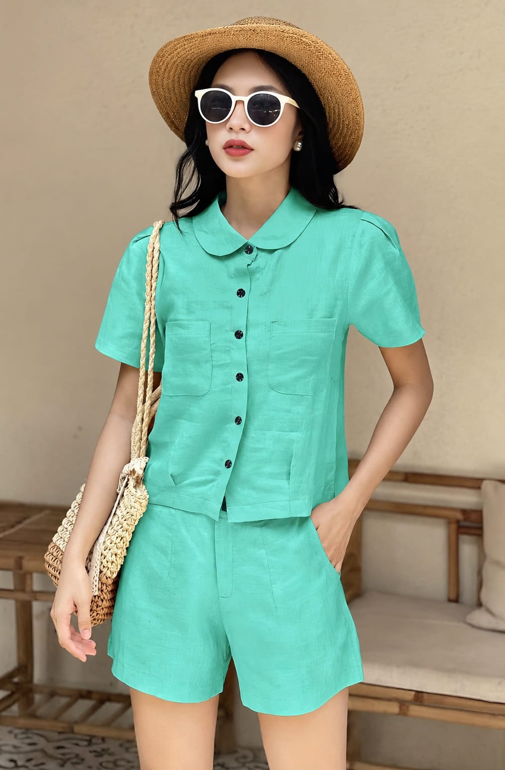 Amrah Wholesale Emily 9461 Viscose Co Ord Set - Amrah Wholesale