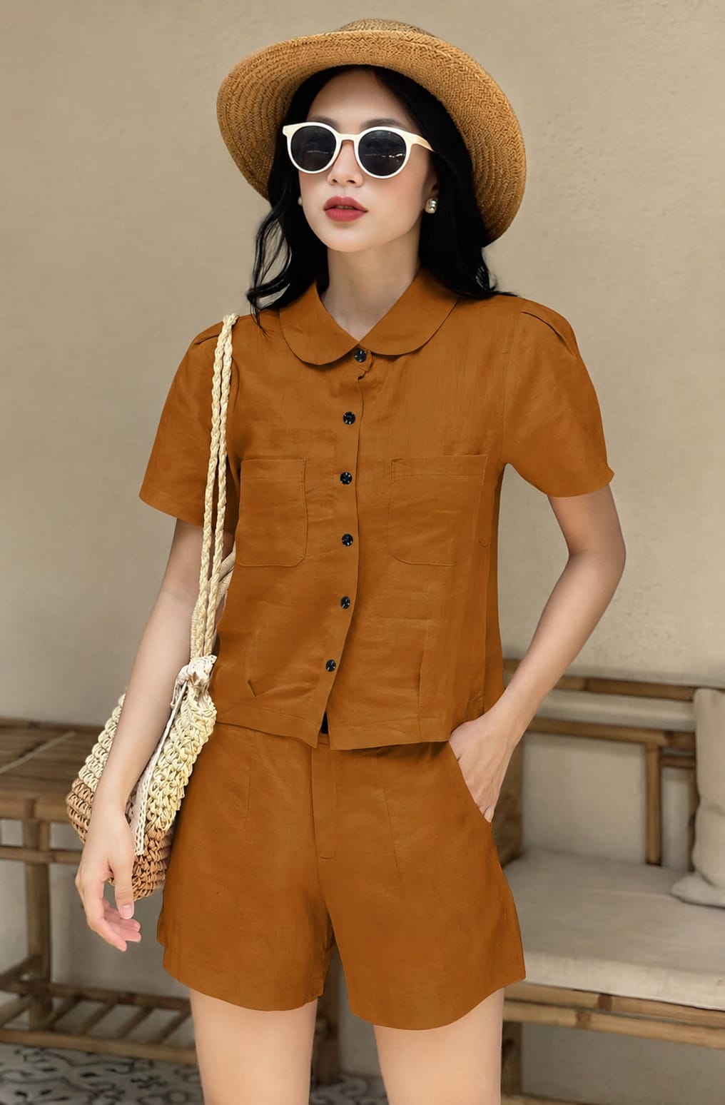 Amrah Wholesale Emily 9461 Viscose Co Ord Set - Amrah Wholesale