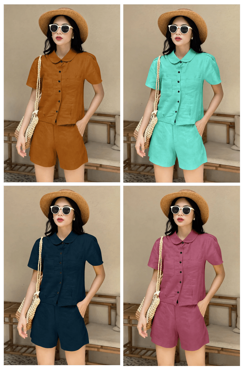 Amrah Wholesale Emily 9461 Viscose Co Ord Set - Amrah Wholesale