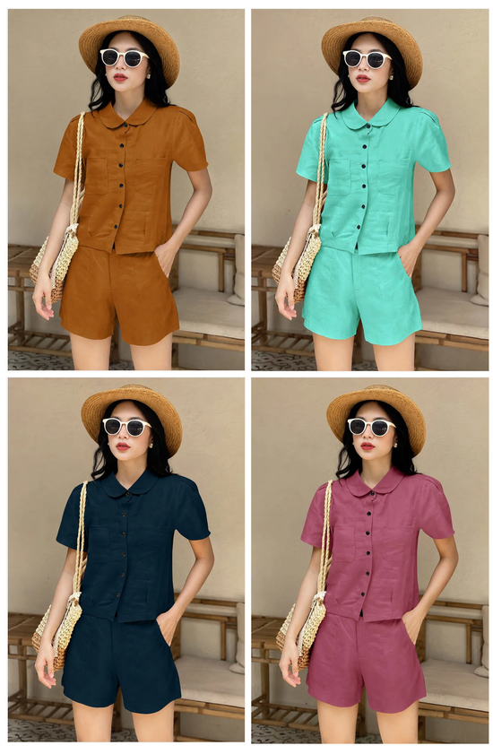 Amrah Wholesale Emily 9461 Viscose Co Ord Set