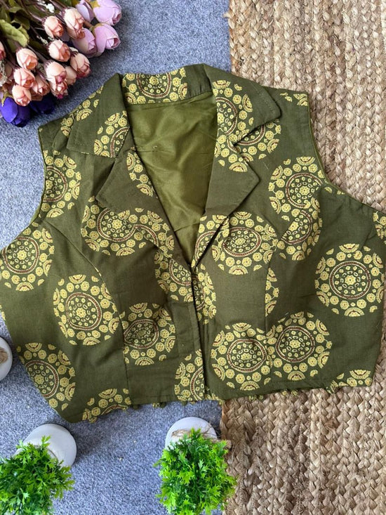 Amrah Wholesale Fab Ajrakh Collar Vol 1 Cotton Printed Blouse - Amrah Wholesale