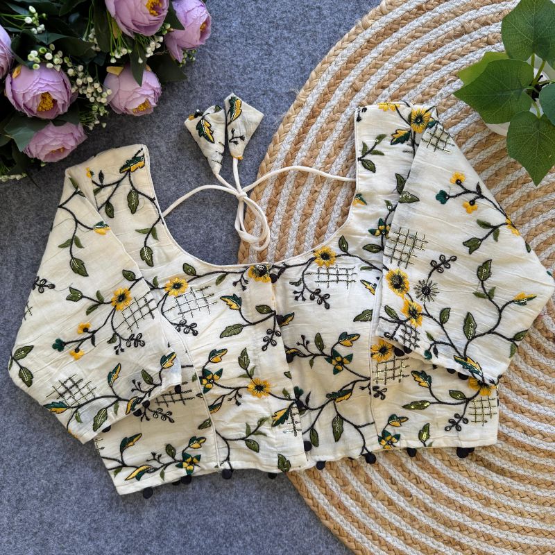 Amrah Wholesale Fab Khadi Vol 9 Khadi Printed Blouse - Amrah Wholesale