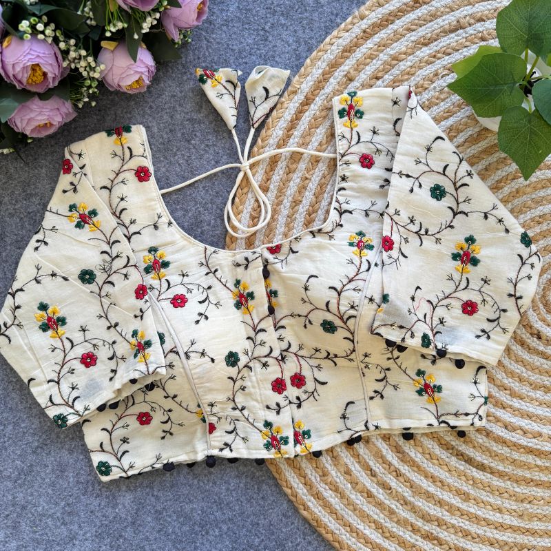 Amrah Wholesale Fab Khadi Vol 9 Khadi Printed Blouse - Amrah Wholesale