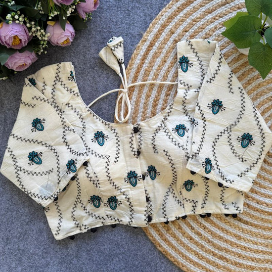 Amrah Wholesale Fab Khadi Vol 9 Khadi Printed Blouse - Amrah Wholesale