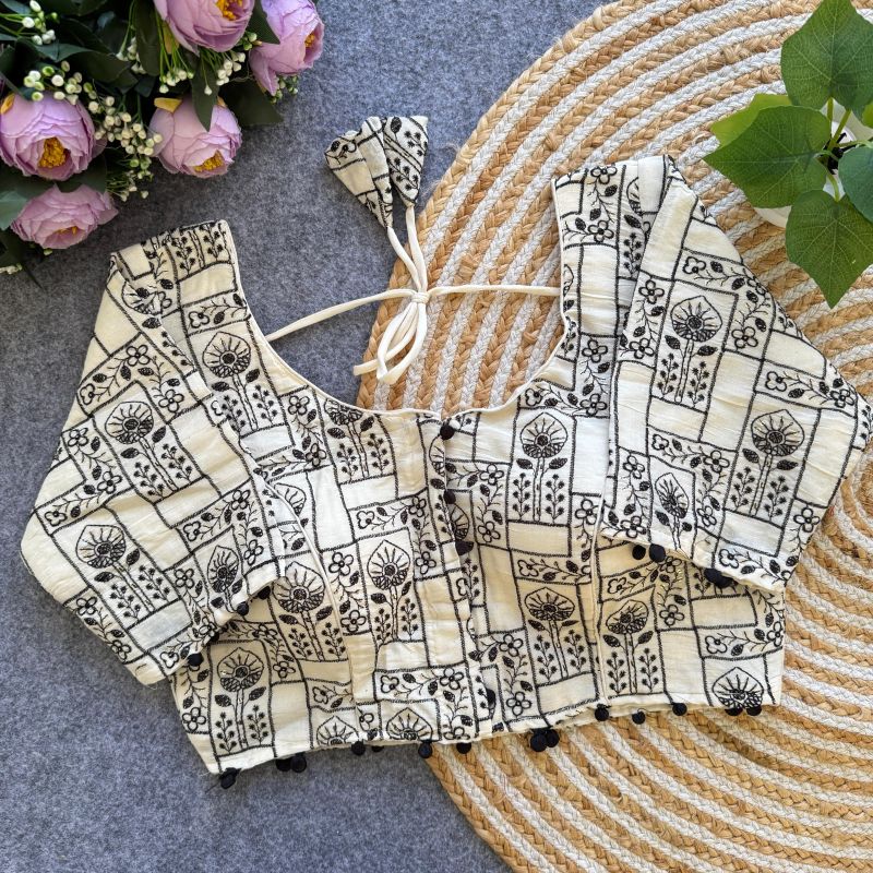 Amrah Wholesale Fab Khadi Vol 9 Khadi Printed Blouse - Amrah Wholesale